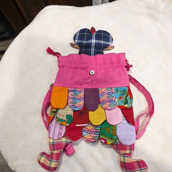 Patchwork Child Owl Back pack. BOHO. - Picture 4 of 6